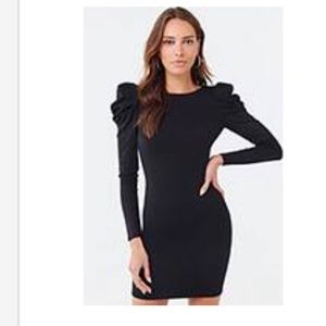 Forever 21 puff sleeve dress